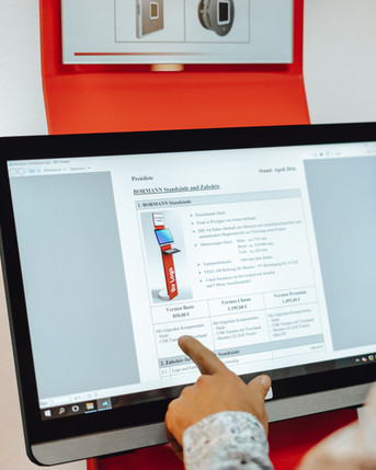 Informationsdisplay mit Touch-Funktion